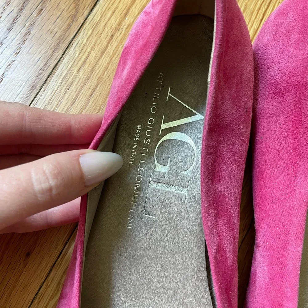 Attilio Giusti Leombruni Pink Ballet Flats - Picture 2 of 4